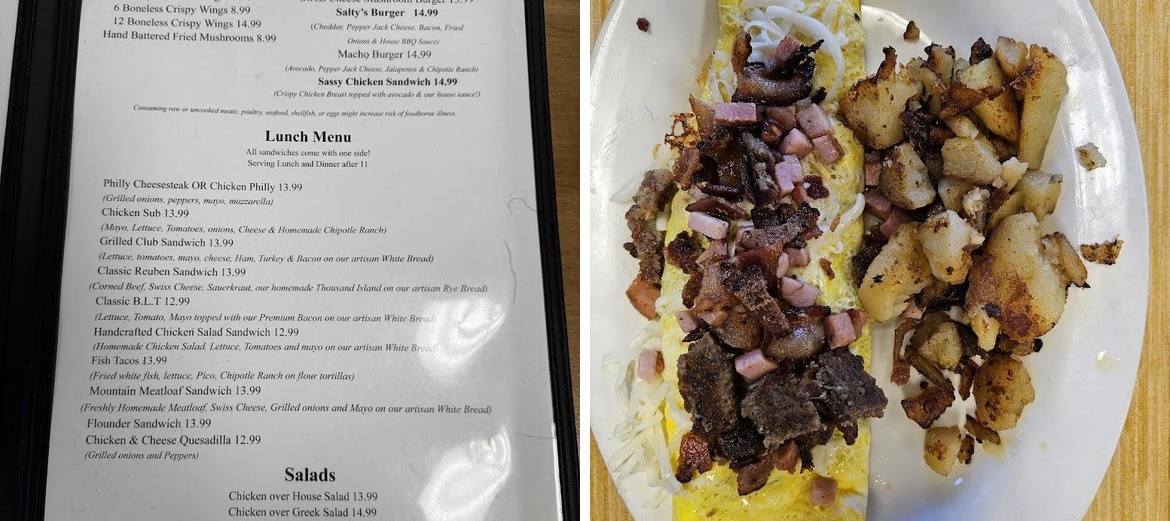 Salty Goat Grill Menu