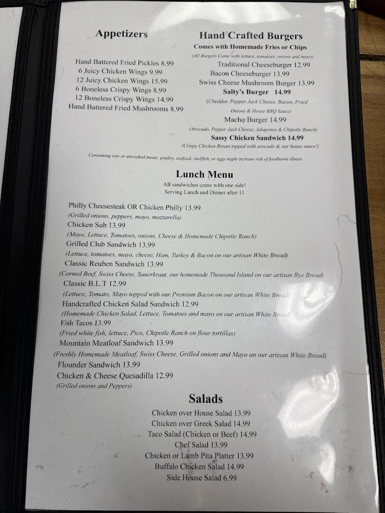 Salty Goat Grill Menu image 1